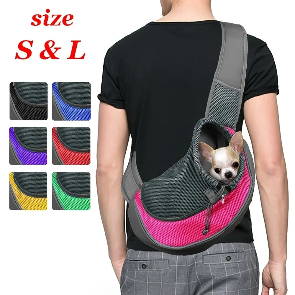 Portable Mesh Pet Carrier Bag