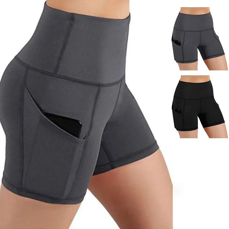 High Waist Hip Lifting Yoga Shorts for Women