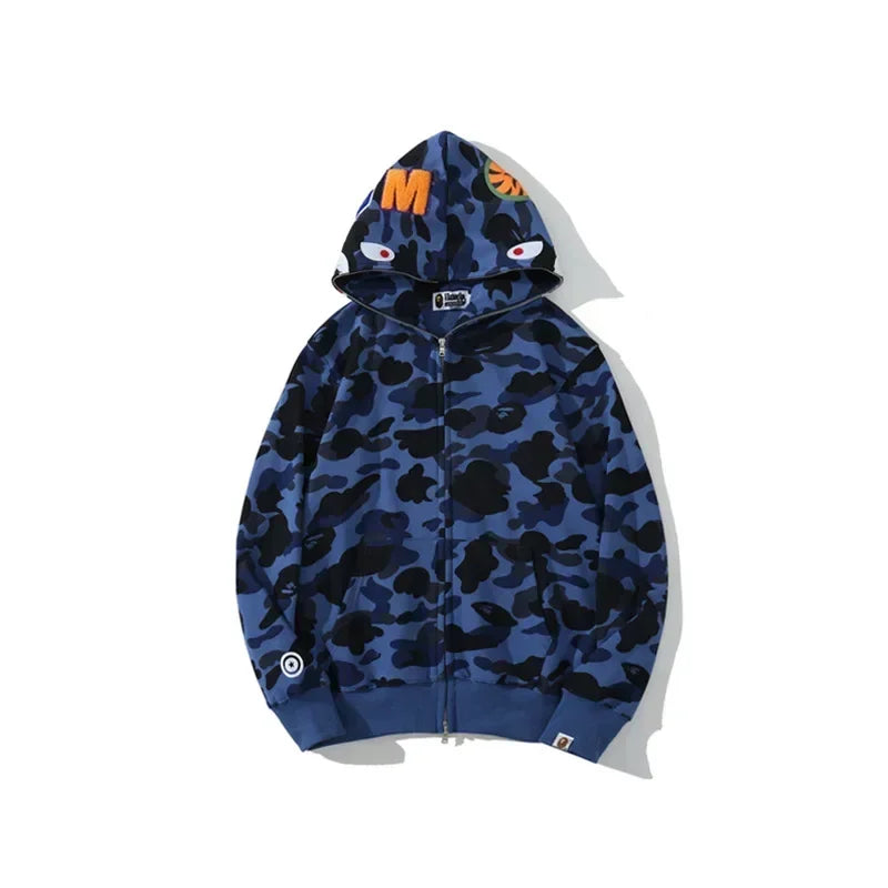 100% Cotton Shark Camouflage Hoodie