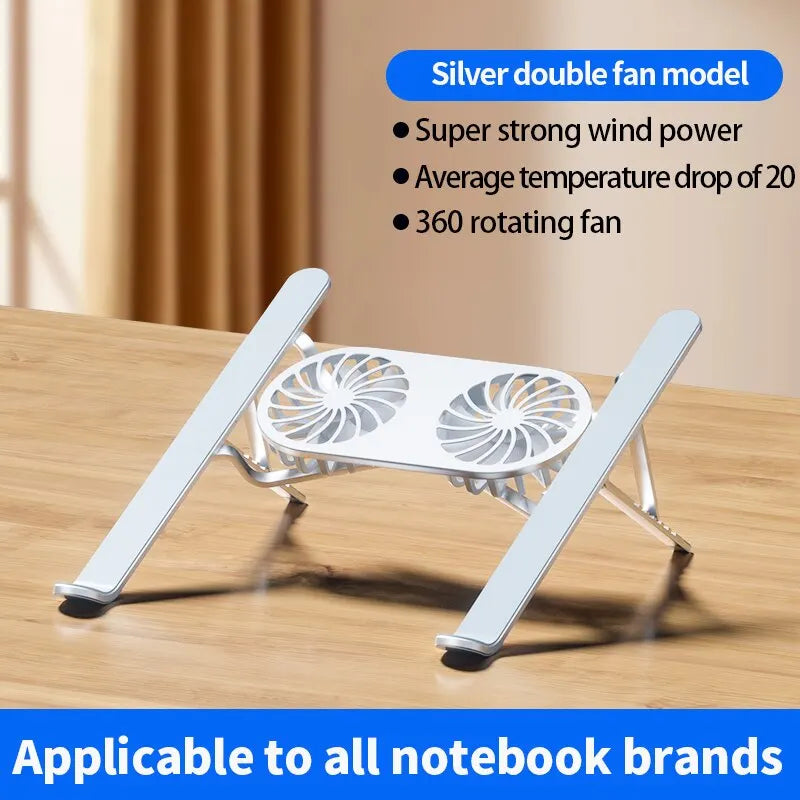 Portable Dual Fan Laptop Cooler