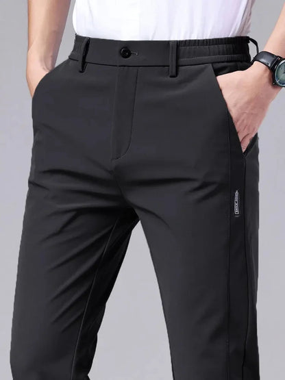 Men's Loose Fit Formal Suit Pants