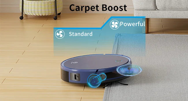 OKP K7 Robot Vacuum Cleaner, 2000Pa Strong Suction, Slim, APP/WiFi/Voice Control,Ideal for Pet Hair, Hard Wood Floors and Carpet