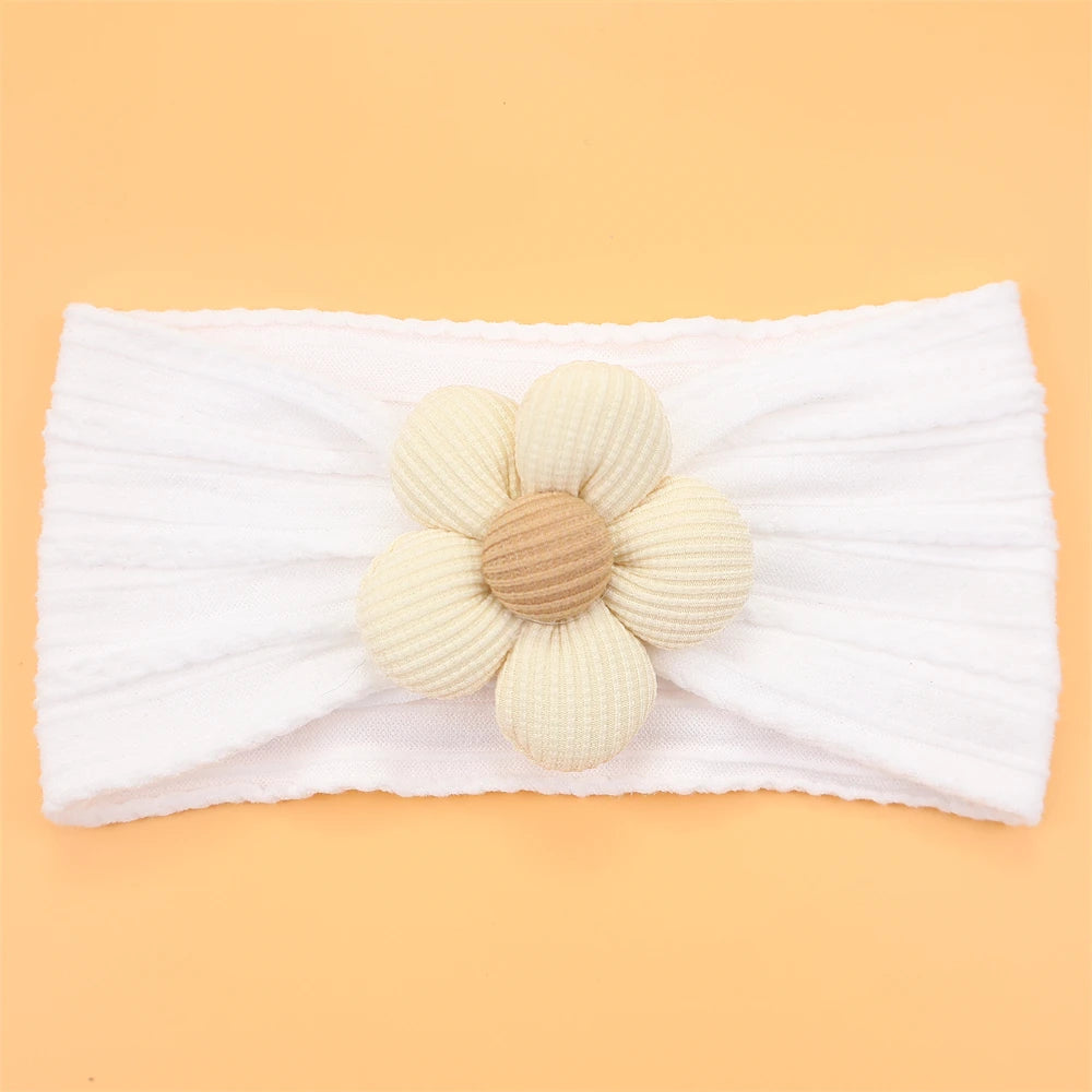 Soft Flower Nylon Baby Headband