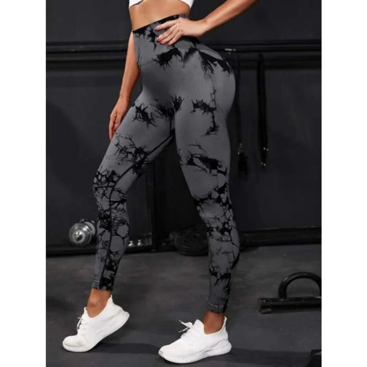 Seamless High Waist Tie Dye Leggings for Women