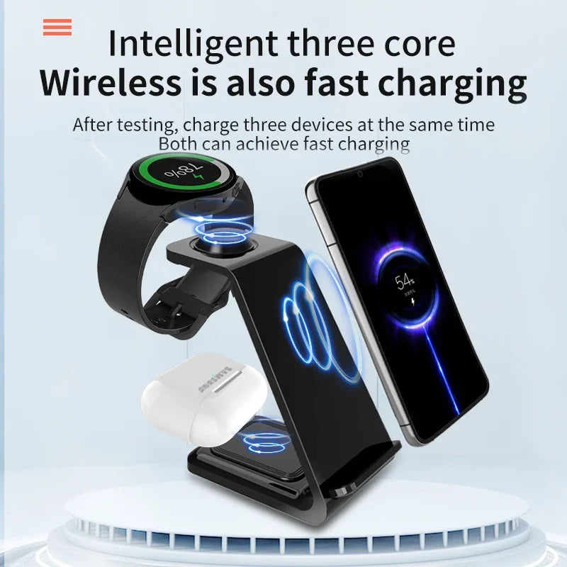 3-in-1 Fast Wireless Charger