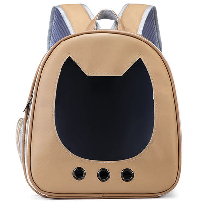 Cat Carrier Bag Pet Backpack Portable Outdoor Cat Travel Shoulder Bag Cat Carrying Bag Large Capacity Breathable Dog Carrier Bag