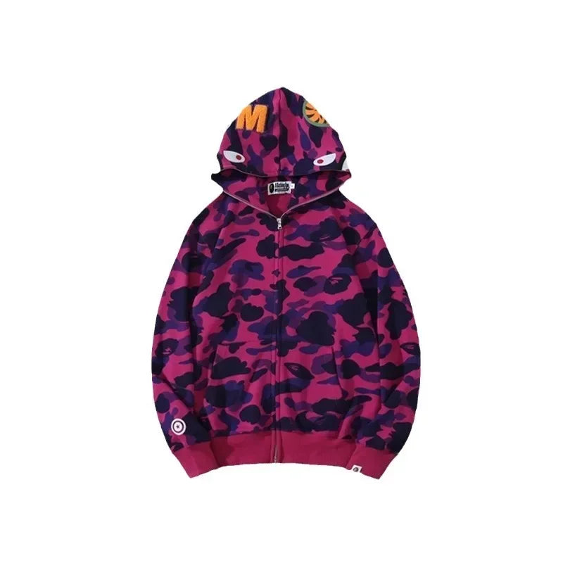 100% Cotton Shark Camouflage Hoodie