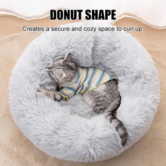 40-100cm Fluffy Pets Beds Large Round Dog Bed Super Warm Soft bed