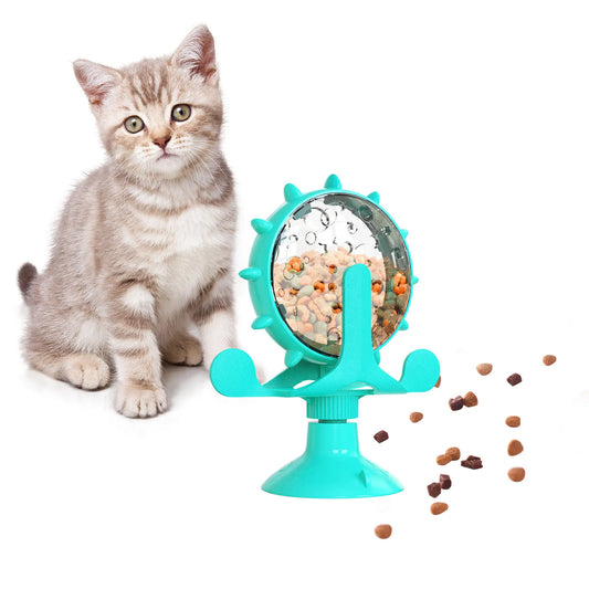 360° Rotating Pet Food Dispenser Interactive Pet Toy Pet Slow Feed Toy No Power Pet Enrichment Toy Strong Suction Cup