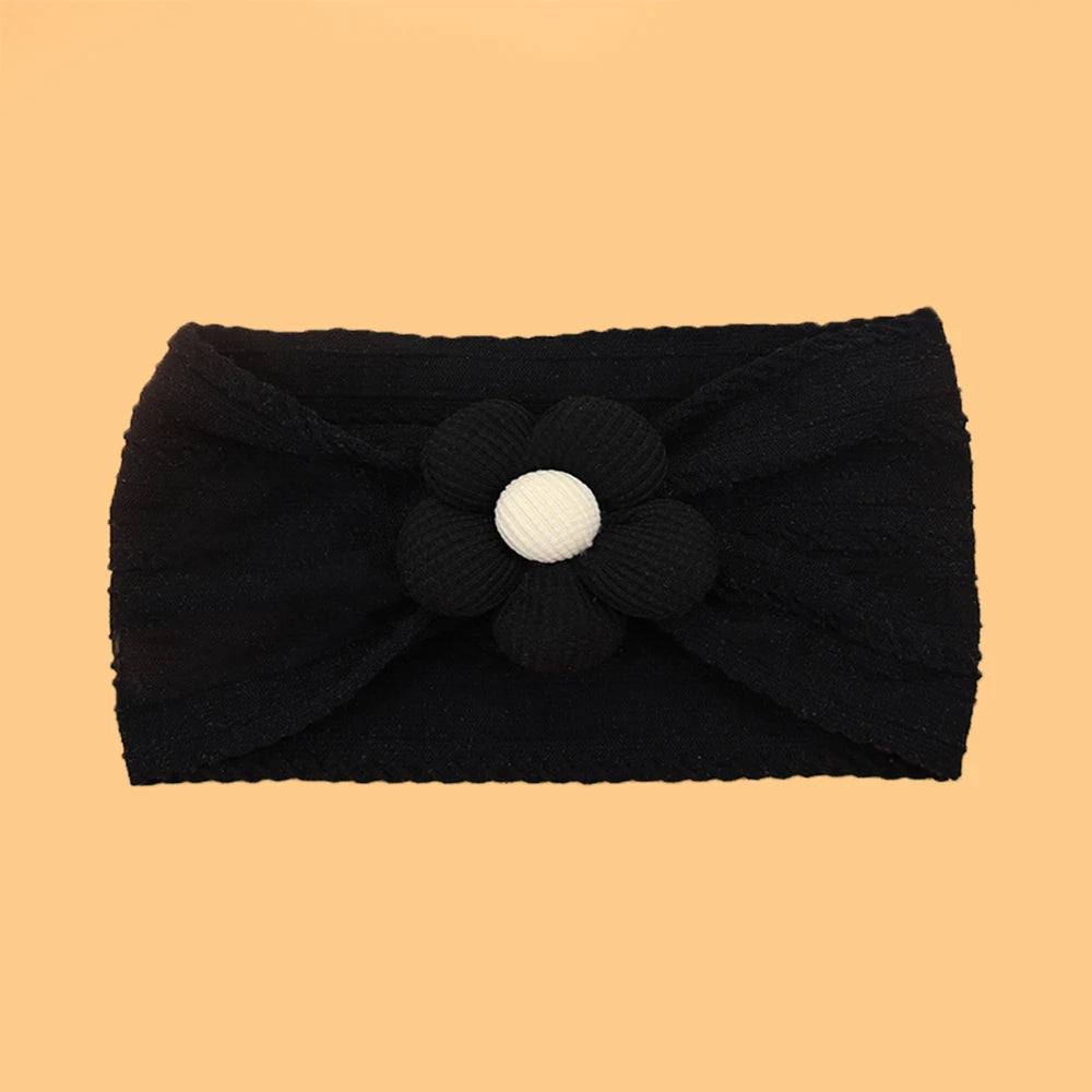 Soft Flower Nylon Baby Headband