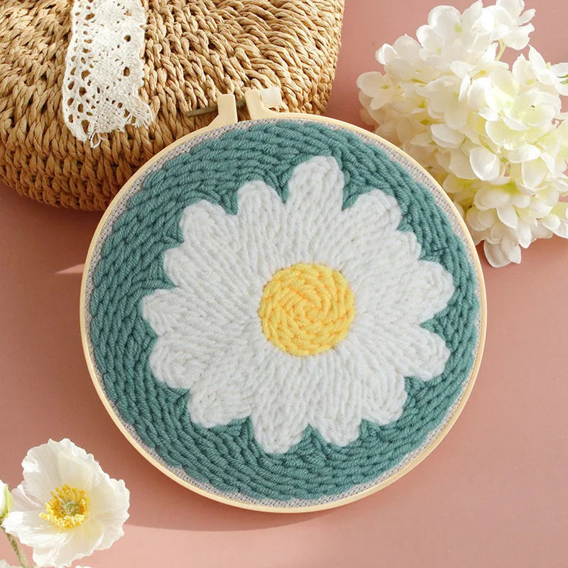 Sunflower Punch Needle Embroidery Kit