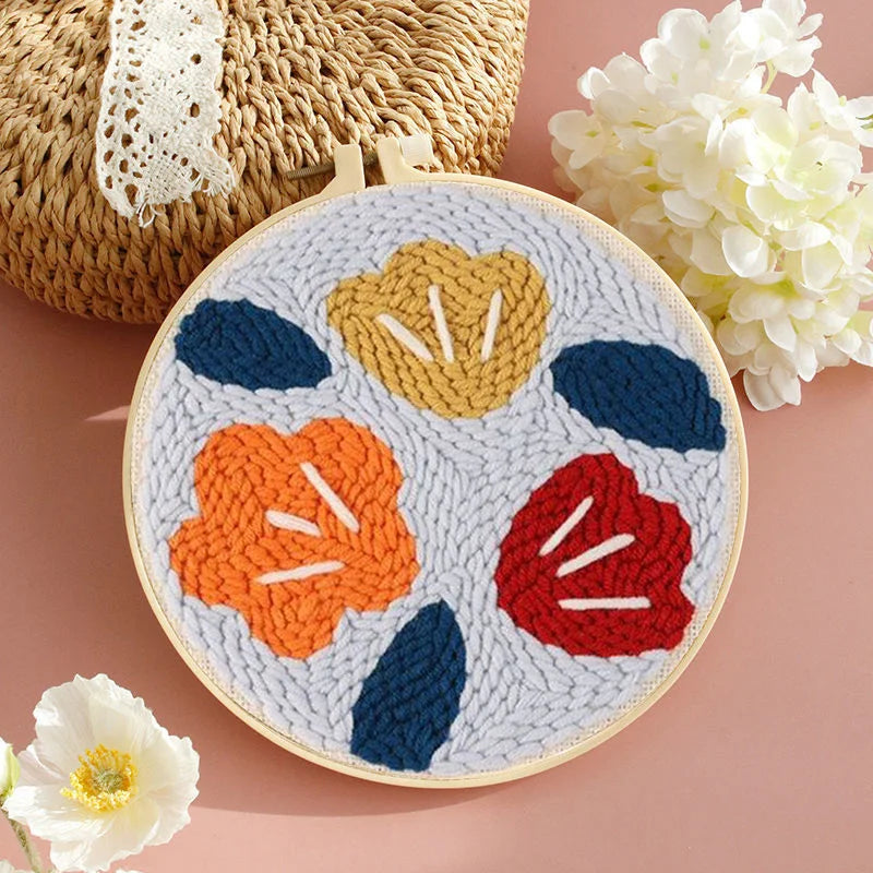 Sunflower Punch Needle Embroidery Kit