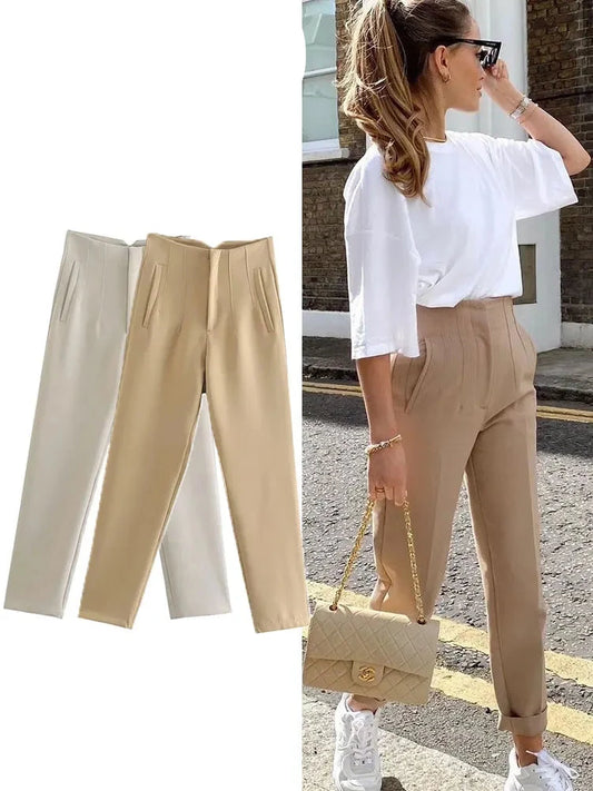 Women's High-Waist Pencil Pants