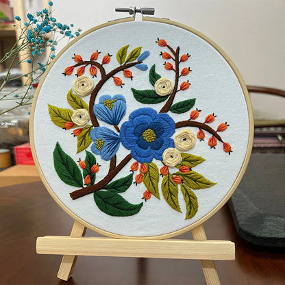 Floral DIY Embroidery Kit Set