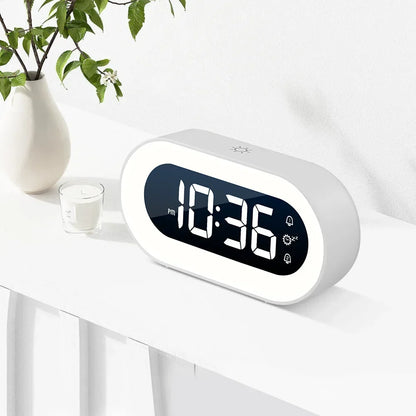 Xiaomi Mijia Music LED Digital Alarm Clock Voice Control Night Light Design Desktop Clocks Home Table Decoration Children's Gift