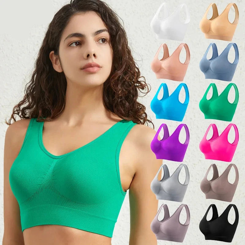 Seamless Push-Up Sports Bra