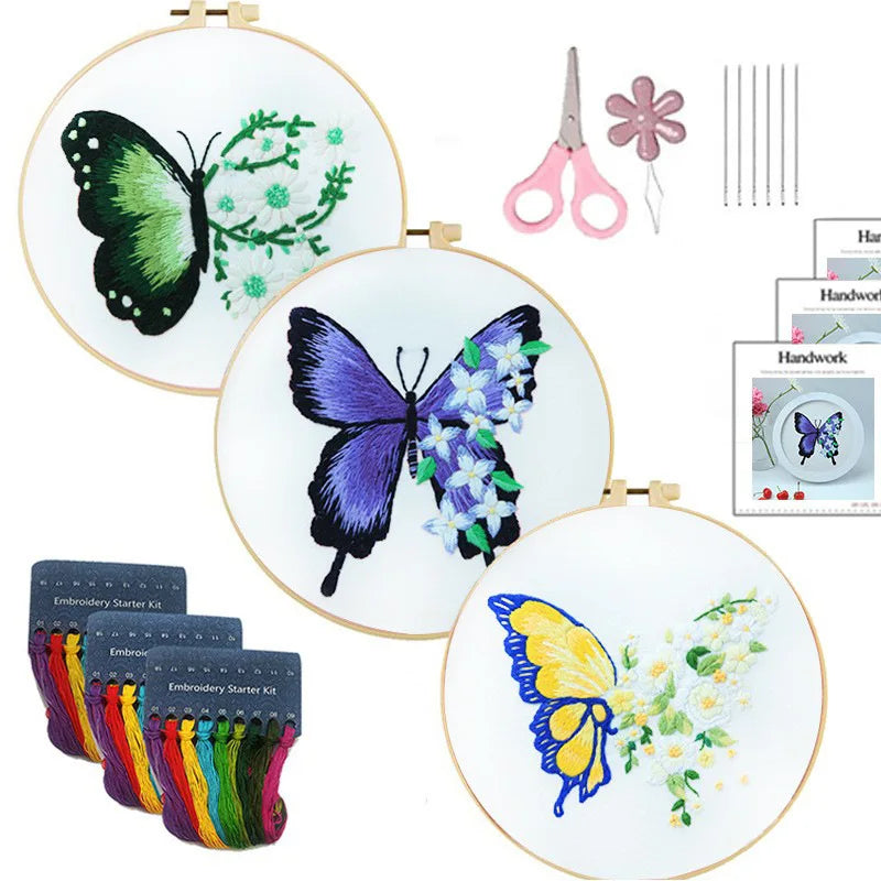 Embroidery Kit for Beginners Set