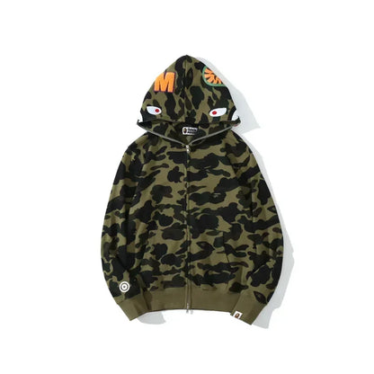 100% Cotton Shark Camouflage Hoodie