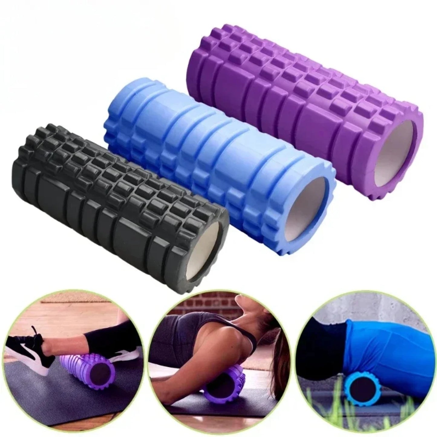 New Yoga Block Fitness Equipment Pilates Foam Roller Fitness Gym Exercises Muscle Massage Roller Yoga Brick Sport Gym