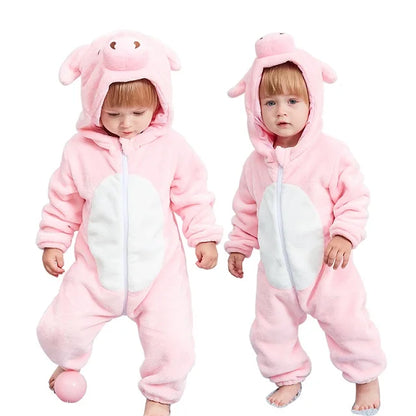 Pink Pig Halloween Baby Romper