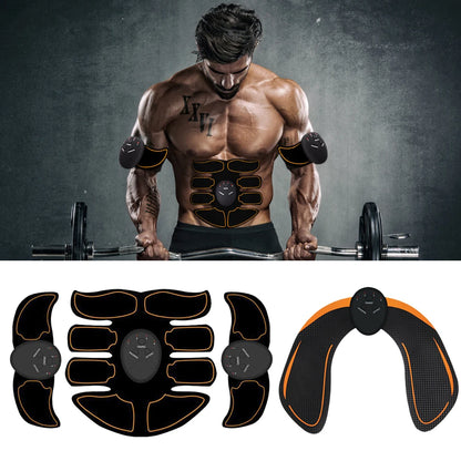 EMS Muscle Stimulator Trainer USB Charging Electric Weight Loss Stickers 6 Modes 10 Gears Workout Equipment for Men Women