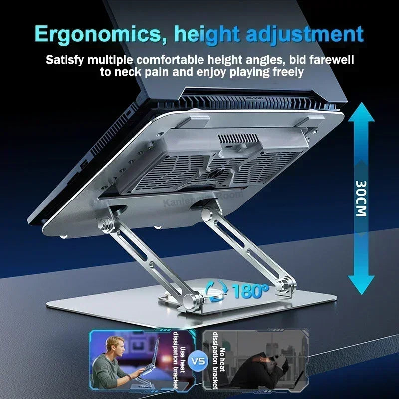 Foldable Aluminum Laptop Stand Adjustable