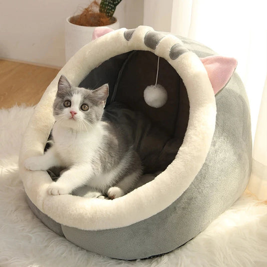 Cozy Deep Sleep Cat Bed