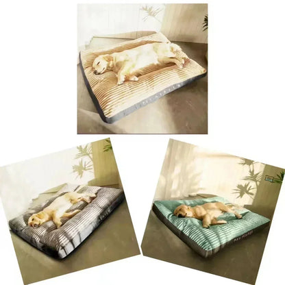 Washable Corduroy Dog Bed Cushion