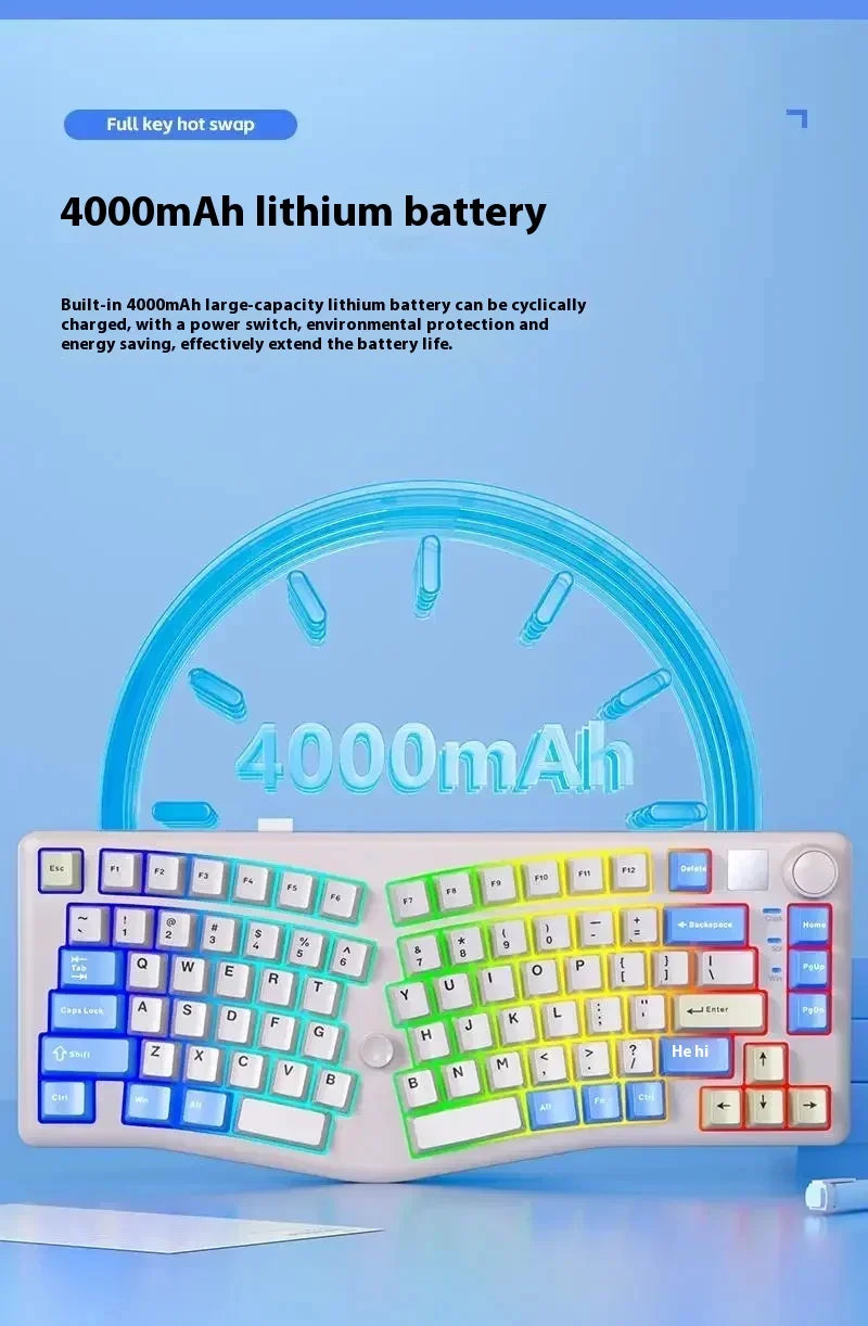 Leobog Alice A75 Mechanical Keyboard 3Mode 2.4G Bluetooth Wireless Keyboard Keycaps PBT Hot swap RGB Custom Gamer Keyboard Gifts