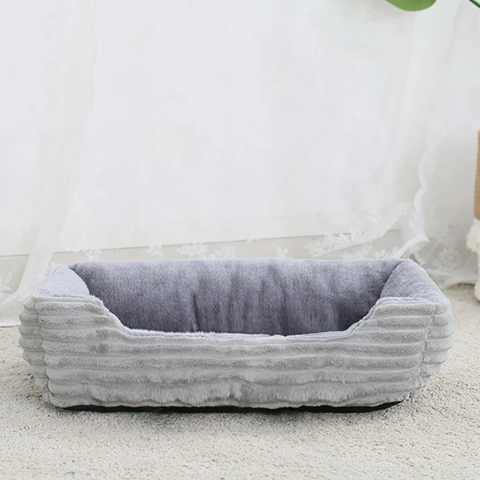 Plush Square Pet Sofa Bed