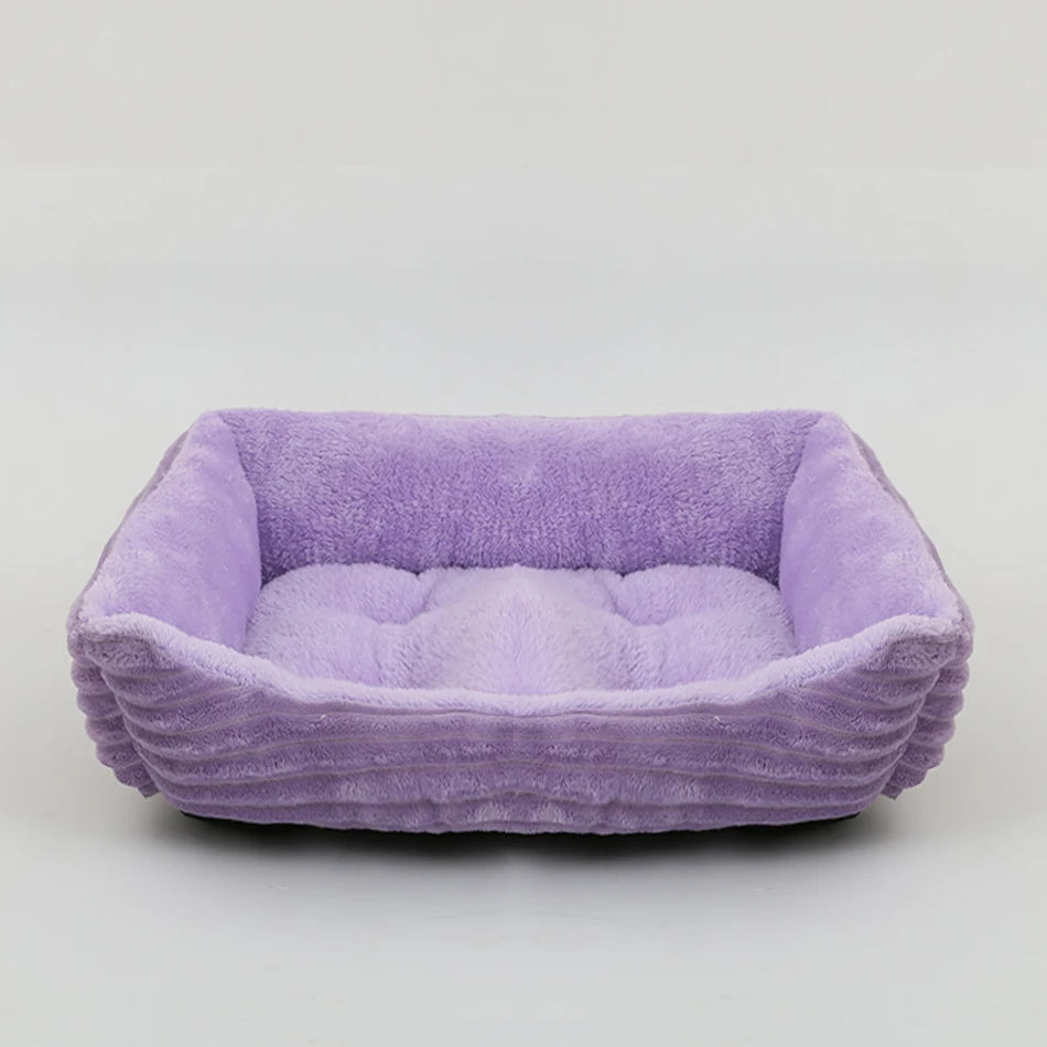 Plush Square Pet Sofa Bed