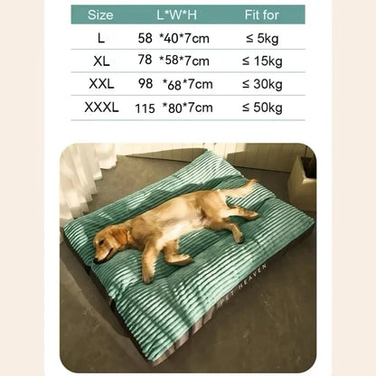 Washable Corduroy Dog Bed Cushion