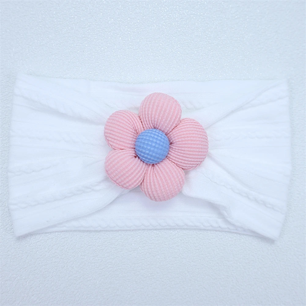 Soft Flower Nylon Baby Headband