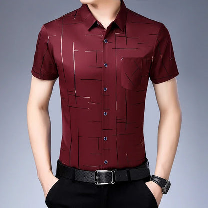 Men's Business Casual No-Iron Shirt