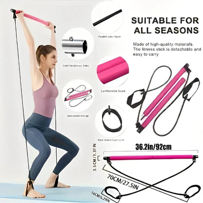 Portable Yoga Pilates Bar Set