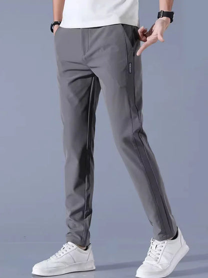 Men's Loose Fit Formal Suit Pants