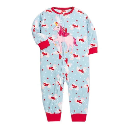 Warm Fleece Animal Baby Romper