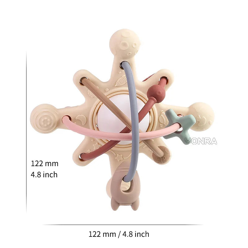 Silicone Montessori Rattle Baby Toy