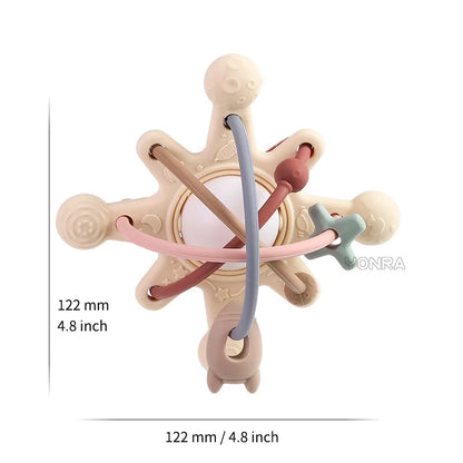 Silicone Montessori Rattle Baby Toy