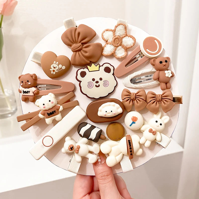 Cute Cartoon Bear Hair Clips