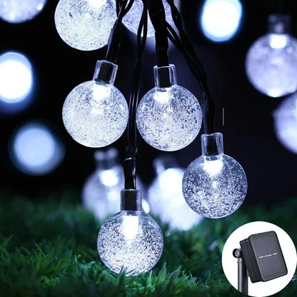 Solar Crystal Globe LED Lights